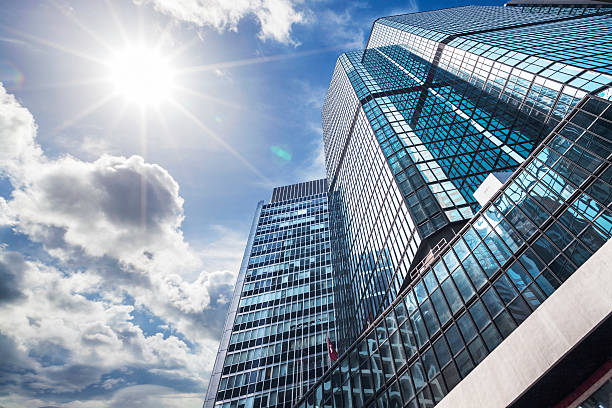 contemporary office building in hongkong